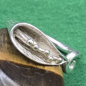 Vintage Sterling Silver Calla Lilly Ring